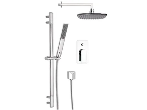 INFINITY - Shower wallbar with diverter with hand shower with hose _ Remer Rubinetterie